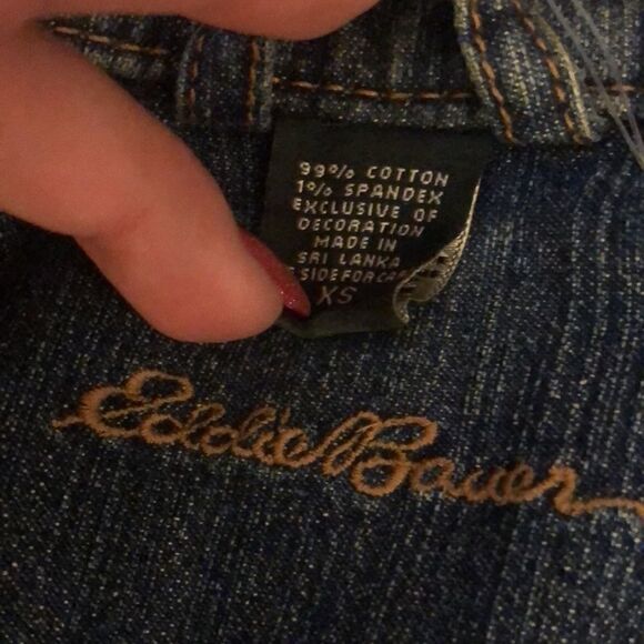 Eddie Bauer denim jean jacket - Picture 3 of 5